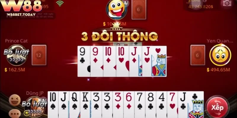 Game Chơi Bài 4 Người Trên W88 – Cực Đỉnh, Giao Diện Mượt
